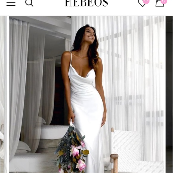Hebeos white gown-new - Picture 2 of 5